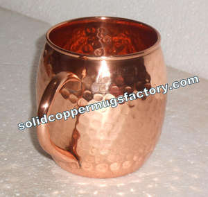 Hot Vantage Moderne Fantaisie Luxe Premium Nouveau Design Moscou mule cuivre tasse en relief personnalisé Moscou mule tasse martelé cuivre tasses - Product Image 6