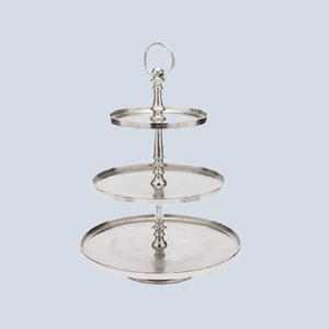 วัสดุโลหะตั้งเค้กอะลูมิเนียมดีไซน์โบราณสำหรับงานแต่งงานแฟนซี - Product Image 6