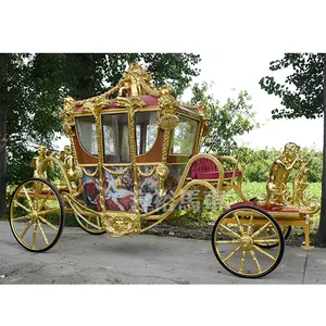 Cheap royal horse carriage for sale gold state coach western coach manufacturer