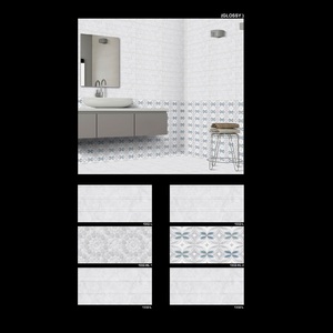 Carrelages muraux émaillés de couleur grise 3d design hotels salle de bain 30x60cm - Product Image 6