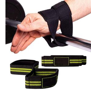 Custom Gym Gear 100% Cotton Heavy Duty Figure 8 Lifting Straps Fitness <b>Training</b> Wrist Wraps Gym Equipment in Figure 8 Shape - Product Image 4