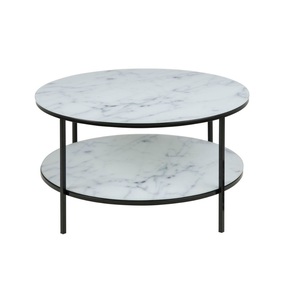New Design <b>Round</b> Metal <b>Table</b> Marble Stone Top <b>Coffee</b> <b>Tables</b> for Home Use Luxury Living Room Versatile Metal Furniture - Product Image 2