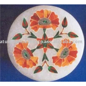 Boîtes en marbre avec des motifs floraux - Product Image 1