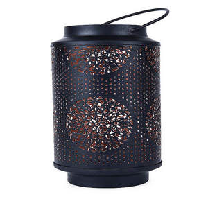 Vente chaude Antique-fini Style marocain en métal bougie lanterne à la main suspendu bougeoir de noël pour la maison balcon - Product Image 1