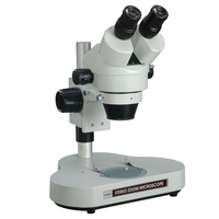 Binocular Zoom Stereo Microscope 7X-45X Halogen Illumination Education Use RSM-8 Laboratory IP53 Rated 1280x720 Camera
