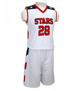 Uniforme de baloncesto estampado por sublimación personalizado de la mejor calidad al por mayor conjunto profesional transpirable de talla grande 100% poliéster rápido - Product Image 4