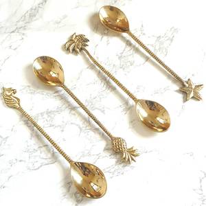 100% Cuillère en laiton de meilleure qualité pour la taille et la poignée personnalisées Deign Piece Produit de Offre Spéciale en acier miroir et utilisation de restaurants - Product Image 1