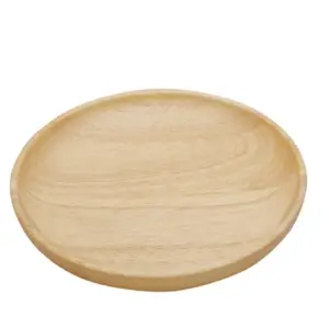 High Quality Wood Serving Plates Wholesale Low Prices Round Dishes Oval Shape Plates