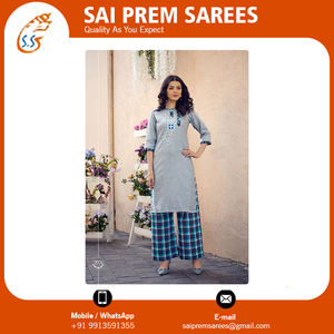 Exportador indio de nuevo diseño, las mujeres usan hermoso rayón digital impreso Kurti al mejor precio - Product Image 3