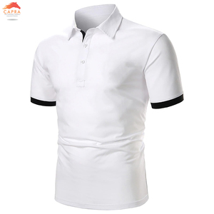 เสื้อโปโลผ้าฝ้ายถักสำหรับผู้ชายพิมพ์โลโก้ได้ตามต้องการ - Product Image 5