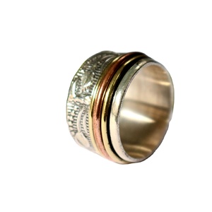Modern Design High Quality <b>Spinner</b> Handmade <b>Ring</b> 925 Sterling Silver Jewelry Wholesale Factory Price - Product Image 2