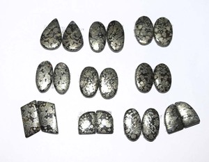 Paire de pierres précieuses pour la fabrication de bijoux, Cabochon en marmite naturelle, taille libre, pour bricolage, vente en gros, pièces - Product Image 3