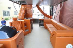 Kinocean 28 pieds 300 CV Tri-hull <span class=keywords><strong>Bateau</strong></span> <span class=keywords><strong>de</strong></span> fête haute performance Tritoon Pontoon avec salle <span class=keywords><strong>de</strong></span> <span class=keywords><strong>bain</strong></span> à vendre près <span class=keywords><strong>de</strong></span> chez moi - Product Image 4