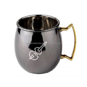 Taza de mula de Moscú de acero inoxidable con trabajo martillado de diseño elegante con tazas de fiesta de sublimación de cóctel multicolor - Product Image 4