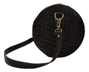 กระเป๋าเดินทางหนังแท้คุณภาพพรีเมียม แบรนด์ Mon Exports รุ่นทอพิเศษ สีดำระดับไฮเอนด์ พร้อมตัวเลือกสกรีนโลโก้ - Product Image 3