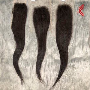 Cierre de encaje 2x6 con mechones, cierre 2x6 Cabello crudo de encaje HD en negro Disponible en gran cantidad - Product Image 2