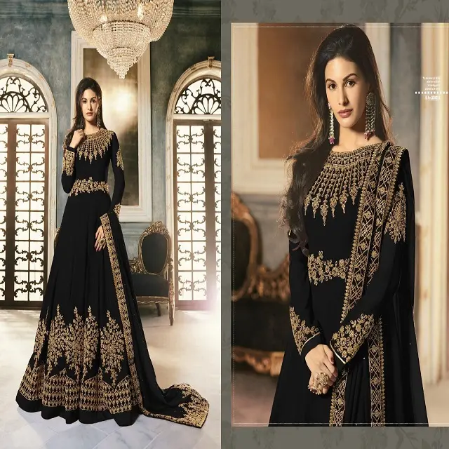 Anarkali style embroidery Indian & Pakistani clothing women wear salwar kameez suit party wear Indian wedding ladies wholesale