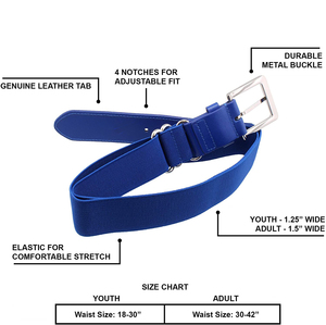 Cinturón de béisbol personalizado, para niños, niñas y adultos - Product Image 3