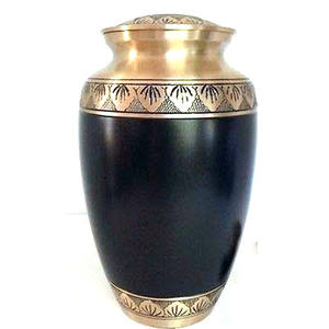 Urnas de cremación con acabado de mármol gris oscuro para cenizas humanas y urnas de entierro de exhibición en el hogar o urnas con acabado de mármol gris de nicho - Product Image 5