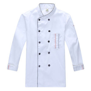 Veste de chef exécutif à manches longues, veste de cuisine, uniforme de travail de cuisine, veste de serveur d'hôtel, vêtements de restaurant pour femmes - Product Image 4