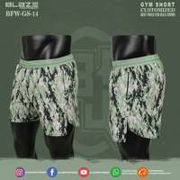 Shorts de sport MMA pour hommes BLAZE FIGHT WEAR, séchage rapide, doublure 2-en-1, compression, 95% polyester, 5% vêtements d'arts martiaux