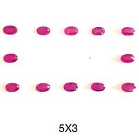 Pierre précieuse naturelle rubis facetté ovale de 3 mm et 5 mm, pierre brute pour la fabrication de bijoux, collier, bague, boucles d'oreilles, pendentif, en ligne 2026