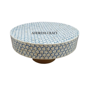 โต๊ะกาแฟสไตล์โมร็อกโกฝังกระดูกเฟอร์นิเจอร์บ้านดีไซน์ทันสมัยฝังกระดูกตรงกลางโต๊ะขายส่ง - Product Image 6