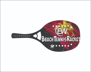 Raquettes de tennis de plage 20 mm, face en fibre de carbone, poignée en fibre de carbone, filet en fibre de verre, poids 310-330 g, longueur 50 cm - Product Image 5