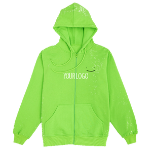 Sudadera con capucha de algodón y forro polar de alta calidad, con cremallera completa, nueva - Product Image 4