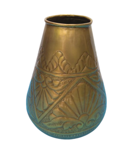 Wholesale Finest Quality Aluminum Gold Plated Flower <b>Vase</b> Customized Size/Shape Handmade Modern <b>Decorative</b> <b>Vase</b> - Product Image 3