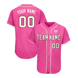 Camiseta de Béisbol Corta Personalizada Unisex, Talla Grande, Transpirable, Antibacteriana, de Secado Rápido, con Estampado Digital para Mujeres y Hombres - Product Image 2