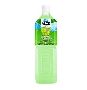 Hersteller 100% frisches Aloe Vera Getränk mit echtem Frucht fleisch hinzugefügt Fruchtaromen-Verpackt in PET-Flasche