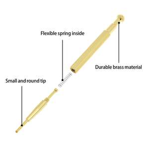 Sonde auriculaire en laiton, Acupuncture, Massage, détection auriculaire, 50 pièces - Product Image 4