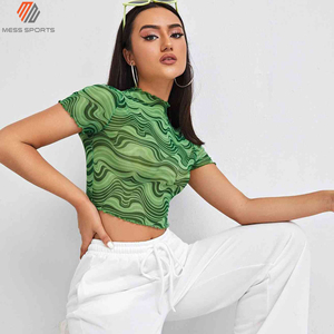 Crop top léger et décontracté pour femmes, design basique, élégant, respirant, crop tops d'été, vêtements de mode pas chers pour femmes - Product Image 3