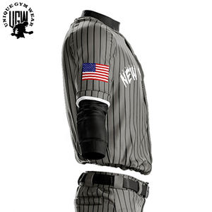 Maillot de baseball personnalisé pour homme, imprimé par transfert thermique, 100 % polyester, respirant, séchage rapide, manches longues, grandes tailles - Product Image 5