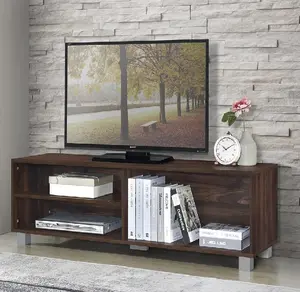 Lemari TV Kayu MODERN dengan Kaki Kayu