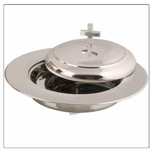 จานใส่ขนมปังสเตนเลสสตีลเคลือบเงาพร้อมฝาปิด ถาดเสิร์ฟ ผลิตภัณฑ์จากเมย์ยูร์ เอ็กซ์พอร์ตส์ รุ่น 9220 - Product Image 1