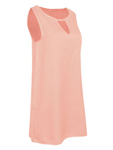 도매 여성 캐주얼 드레스 Boho 여름 해변 파티 칵테일 민소매 탑스 느슨한 캐주얼 일반 수량 코튼 - Product Image 2