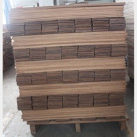 Placage en bois de teck naturel de Birmanie Placage de sol de qualité supérieure