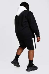 Ropa deportiva de verano informal de 2 piezas para hombre, camiseta de manga corta con patrón sólido de punto transpirable y pantalones cortos, traje OEM al por mayor - Product Image 2