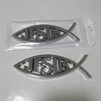 Badges de voiture JESUS, emblèmes de voiture POISSON et autocollants de voiture Jésus