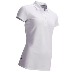 Design personnalisé décontracté compressé à manches courtes pour le cou pour les femmes de chemise solide motif blanc couleur respirant en gros d'exportation - Product Image 4