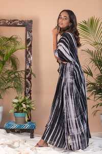 Fantasía diseñador señoras Tie Dye largo rayón caftán playa estilo bohemio hasta el suelo ropa de vacaciones cintura Natural transpirable - Product Image 3