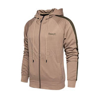 Survêtement d'hiver personnalisé en polyester vintage de haute qualité avec capuche, broderie respirante et coupe-vent pour homme