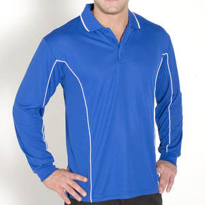 Polo de manga larga para hombre 2019 con logotipo personalizado - Product Image 6