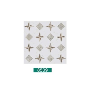 ceramic <b>cream</b> and brown color matt surface porcelain floor tiles 40x40cm - Product Image 2