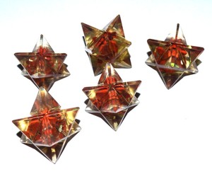 Star magone Merkaba jaspe rouge, pour Protection EMF, nouvelle collection - Product Image 1