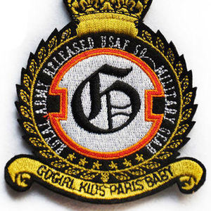 Custom Tiger Animal Logo 100% Máquina Bordado Parches e Insignias Tela Coser Estilo con Hierro en Servicio - Product Image 2