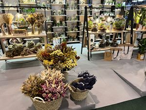 Espositore da tavolo personalizzabile con etichetta privata 125x148 tavolo da esposizione in legno per negozio di fiori - Product Image 4