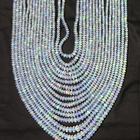 Perles de pierres précieuses lisses en opale éthiopienne blanche naturelle multi-feu de 6 mm, 8 mm, 10 mm, certifiées IGI, pour la fabrication de bijoux DIY